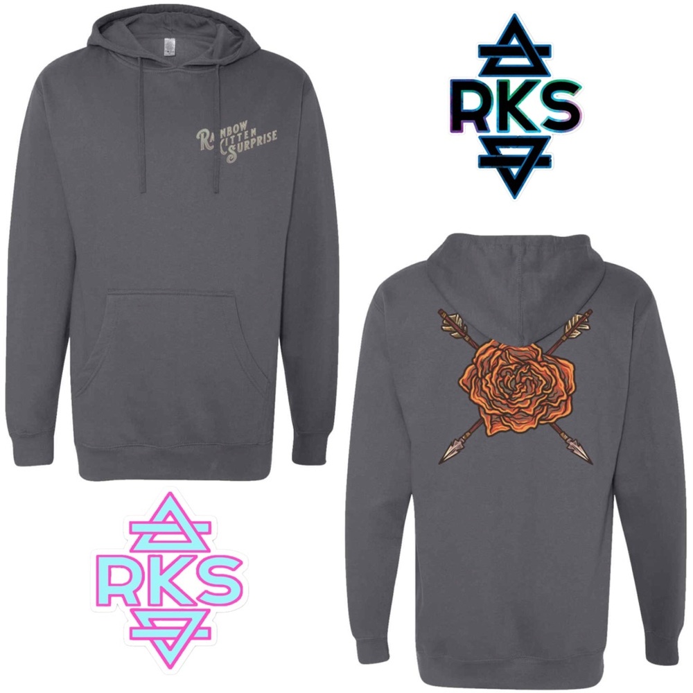 Rainbow Kitten Surprise RKS All's Well Flower Concert Pullover Hoodie unisex XL